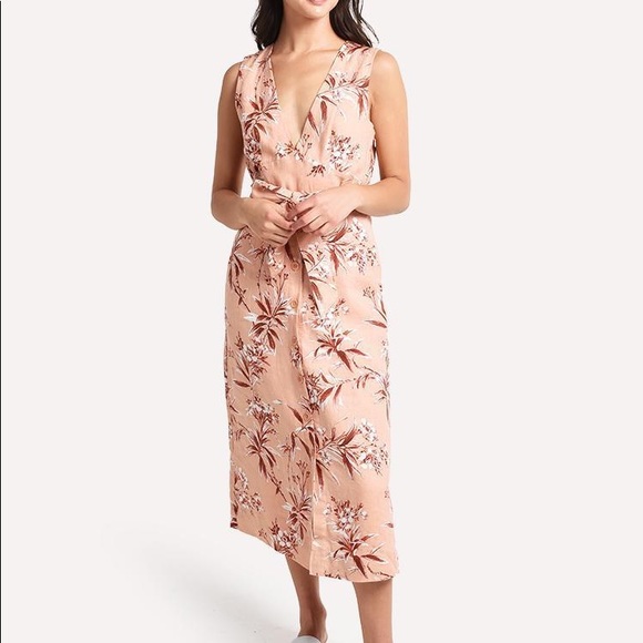 NWT Joie Ethelda 100% Linen Midi Dress Small - Picture 7 of 7